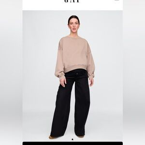 Gap jeans maternity true waistband full panel ultra soft baggy Jean size 32 14